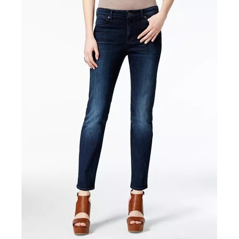 Lucky Brand Dark Wash Hayden Skinny‎ Mid Rise Stretch Classic Sleek Jeans Size 2